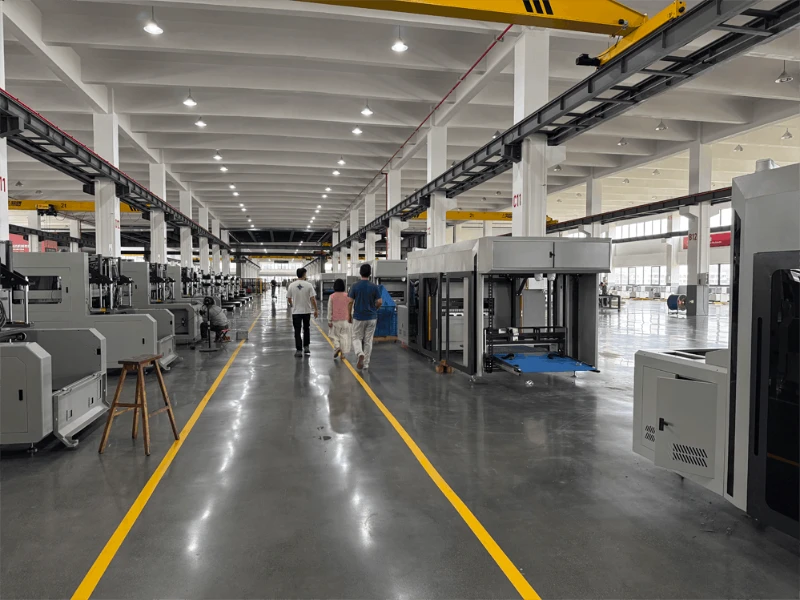 Customers visiting the factory after the exhibition